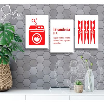 Quadros Placas mdf 6mm quarto sala lavanderia 3 un 29x20