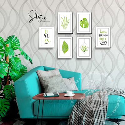 Quadros Placas mdf 6mm sala cozinha plantas 6un 29x20