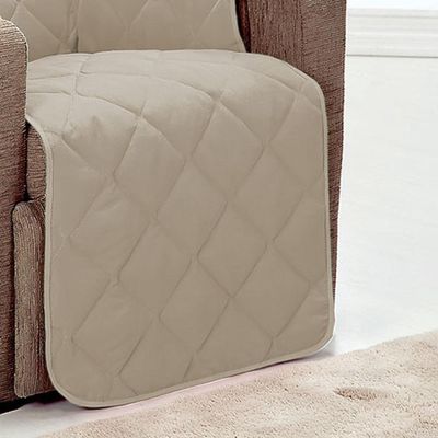 Protetor de Sofá Microfibra p/ Poltrona Retrátil 60cm Cáqui