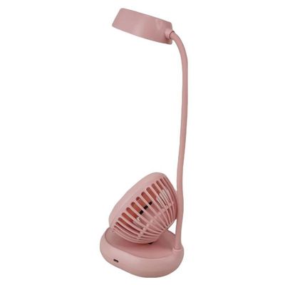 Luminaria Ventilador Led Ajustavel Flexivel 2 Em 1 Abajur