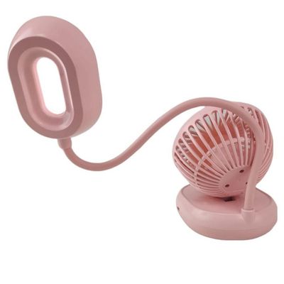 Luminaria Ventilador Led Ajustavel Flexivel 2 Em 1 Abajur