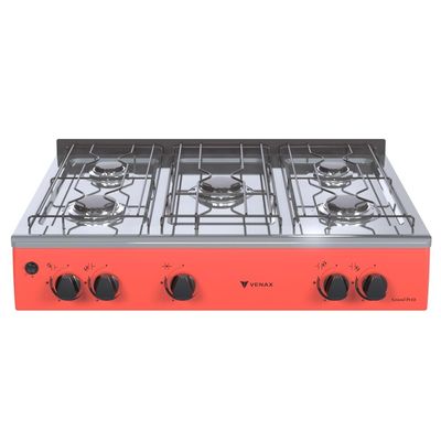 FOGAO A GAS GRAND PETIT VETRO 5 Q VERMELHO GAS GLP