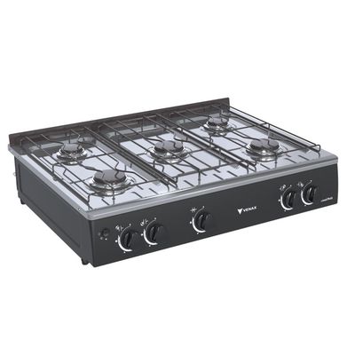 FOGAO A GAS GRAND PETIT VETRO 5 Q PRETO GAS GLP
