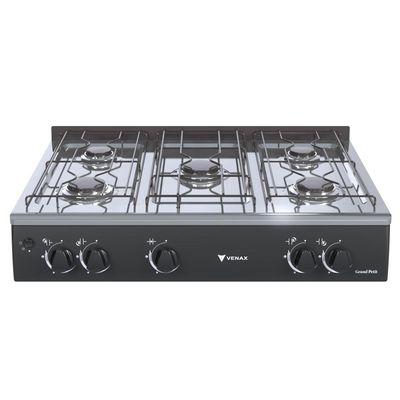 FOGAO A GAS GRAND PETIT VETRO 5 Q PRETO GAS GLP