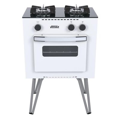 FOGAO A GAS MINI COOK 2 Q BRANCO GAS GLP