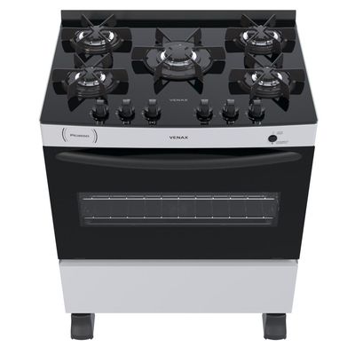 FOGAO A GAS PICASSO VITREO 5 Q BRANCO GAS GLP