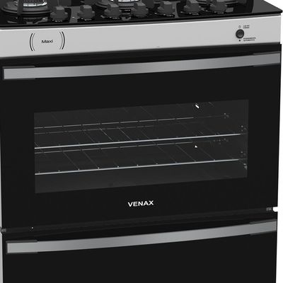 FOGAO A GAS MAXI VITREO 6 Q BRANCO GAS GLP