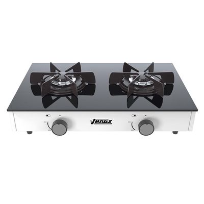FOGAO A GAS FLAMALAR VITREO 2Q BRANCO GAS GLP