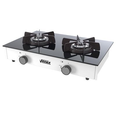 FOGAO A GAS FLAMALAR VITREO 2Q BRANCO GAS GLP