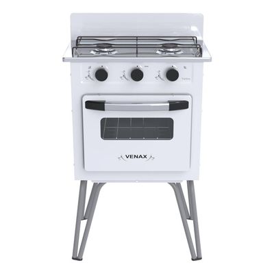 FOGAO A GAS GEMINI 2 Q VETRO BRANCO GAS GLP
