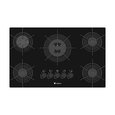 COOKTOP ARENA 5 Q PRETO PRETO GAS GLP