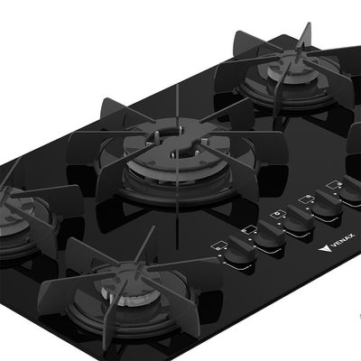 COOKTOP ARENA 5 Q PRETO PRETO GAS GLP