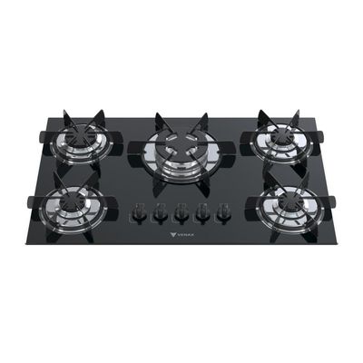 COOKTOP SOGNARE 5 Q TRIPLA CHAMA PRETO GAS GLP