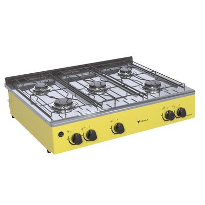 FOGAO A GAS GRAND PETIT VETRO 5 Q AMARELO GAS GLP