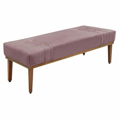 Kit Cabeceira E Calçadeira Recamier Queen 1,60M Lilás -
