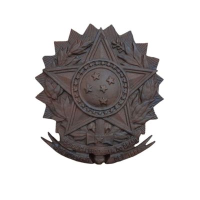 Brasão Da Republica Placa Ferro Fundido Pronto Artes