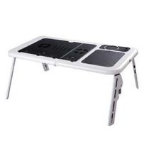 Mesa Para Notebook Retrátil Com Cooler Duplo E Base Com Porta Copos