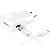 Carregador Completo Fast Charge Samsung V8 Galaxy S1 S2 S3 S4 S5 S6 S7 Branco