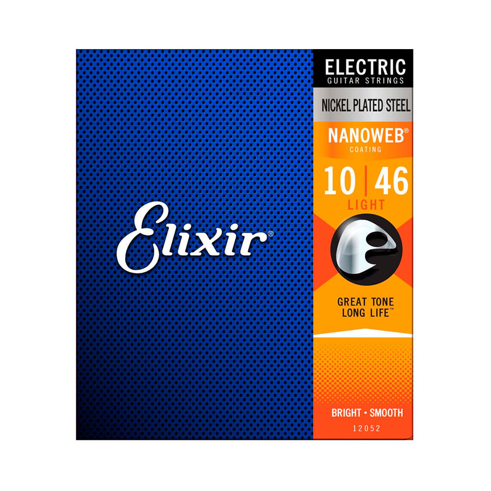 Encordoamento Elixir P/ Guitarra Light Nanoweb 10/46 - EC0106