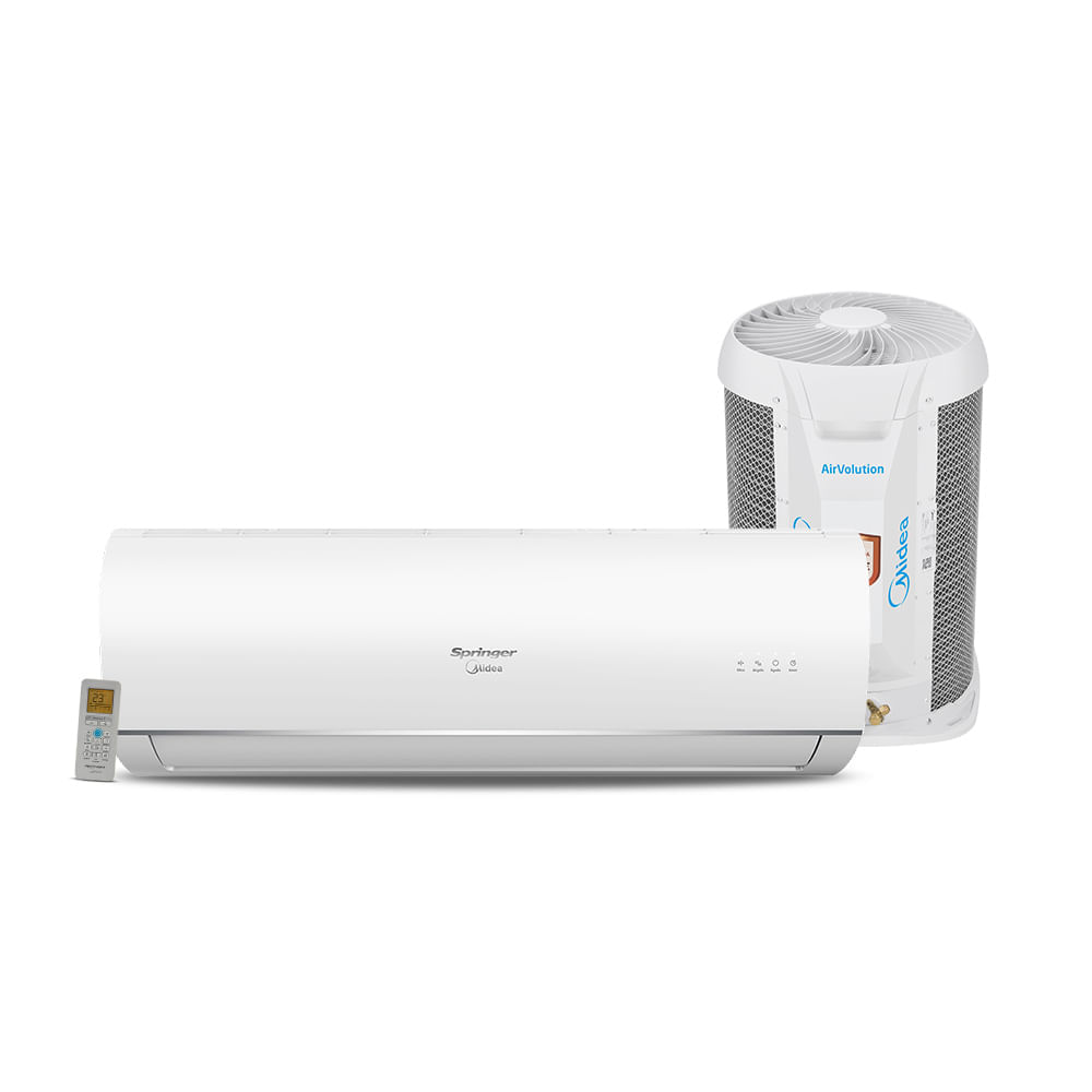 Ar Condicionado Split Hi Wall Springer Midea AirVolution 12000 BTU/h Quente e Frio – 220 Volts