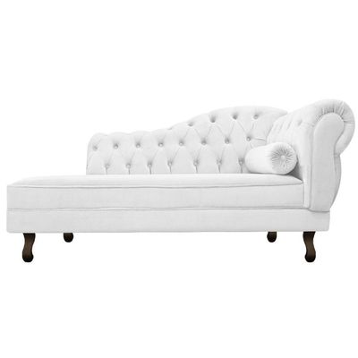 Diva Recamier Diana 140cm Lado Esquerdo Corano Branco
