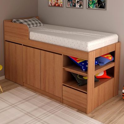Cama Infantil Multifuncional C/Escrivan Amendoa Tecno Mobili