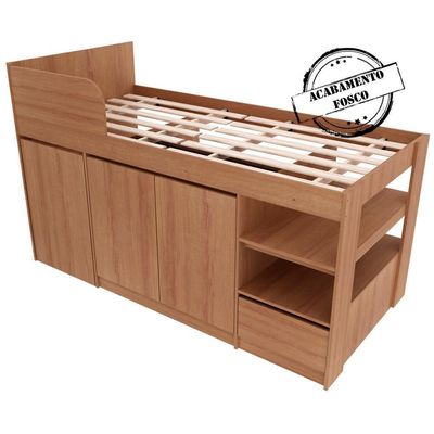 Cama Infantil Multifuncional C/Escrivan Amendoa Tecno Mobili
