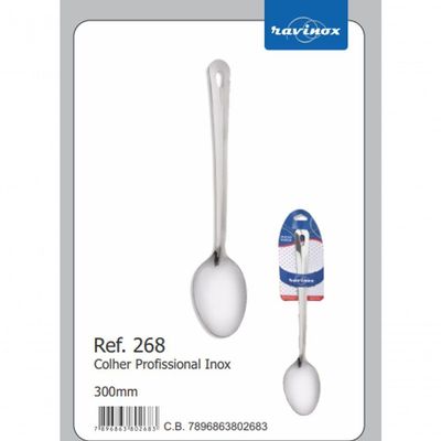 Colher Profissional 300mm Aço Inox Ravinox 000268