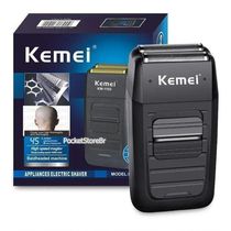 Barbeador Shaver Elétrico Sem Fio Kemei 2 Lâminas Km-1102