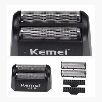 Barbeador Elétrico Sem Fio Kemei 2 Lâminas Km-1102 Premium Bivolt