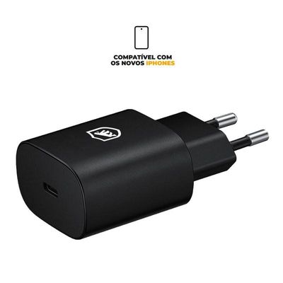 Carregador iPhone original Gshield - Preto