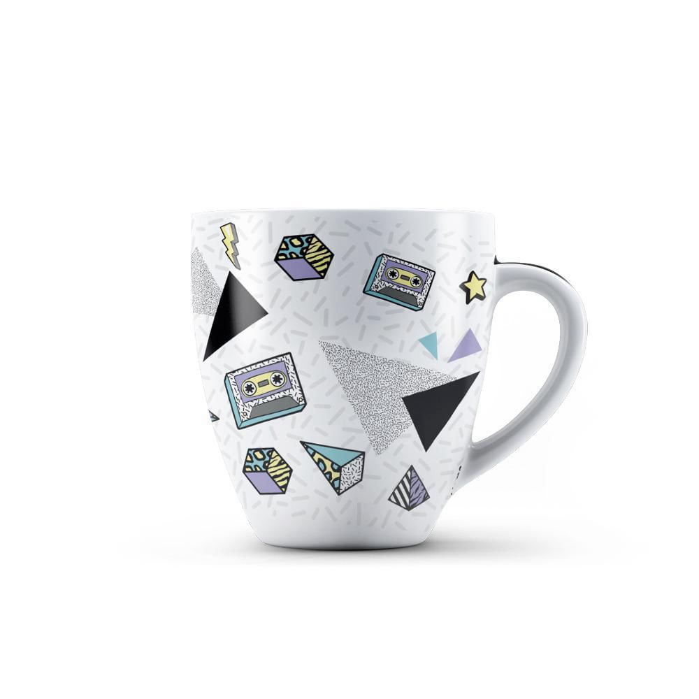 Caneca De Porcelana 90s 440ml Uphome Multilaser