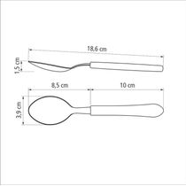Colher de Mesa Inox Leme Azul Tramontina