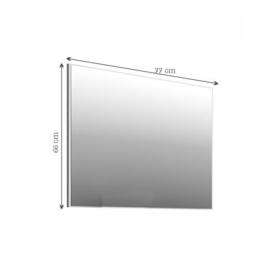 Espelheira Para Banheiro 77Cm Multimóveis Cr10078 Carbono