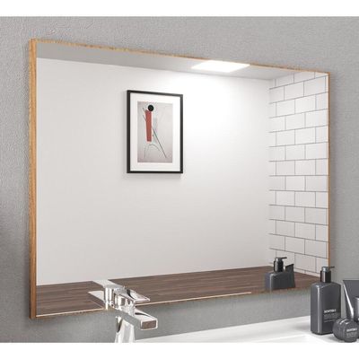 Espelheira Para Banheiro 77Cm Multimóveis Cr10078 Noce