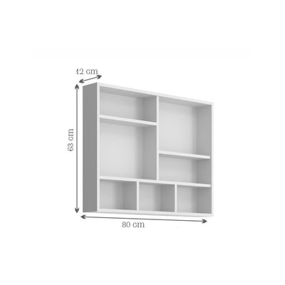 Espelheira Para Banheiro 2 Portas 80Cm Cr10076 Branca