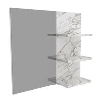 Espelheira Banheiro 60Cm Multimóveis Cr10088 Mármore Branco