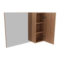Espelheira Banheiro 1 Porta 80Cm Multimóveis Cr10082 Amêndoa