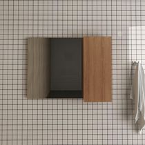 Espelheira Banheiro 1 Porta 80Cm Multimóveis Cr10082 Amêndoa