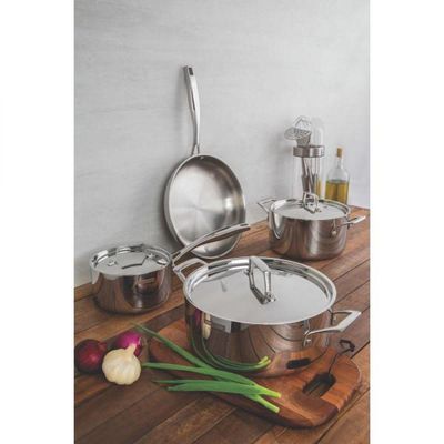 Panela Grano Inox Corpo Triplo com Tampa e Cabo 16cm 1,7 L