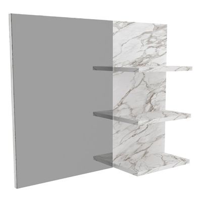 Espelheira Para Banheiro Bn3608 Marmore Branco