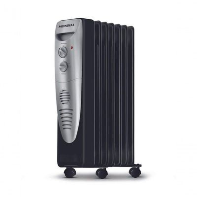 Aquecedor A óleo Mondial A-06 -220v-preto/prata 220