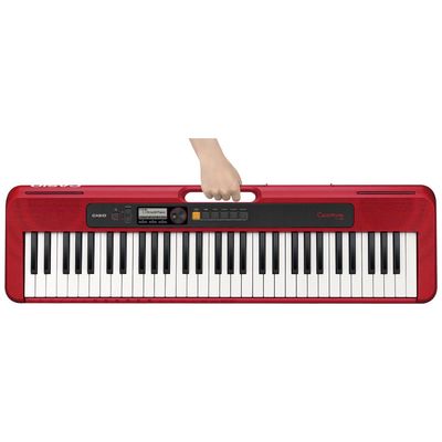 Teclado Musical Casiotone Basico Digital Vermelho CT-S200RDC2-BR