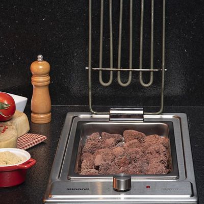 Cooktop Elétrico Suggar Barbecue Ferro Fundido Inox 220V CK0002IX