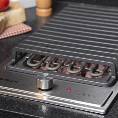 Cooktop Elétrico Suggar Barbecue Ferro Fundido Inox 220V CK0002IX