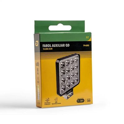 Farol Auxiliar Tarponn QD 16 LEDS SLIM FIT 1224 - TP-6203