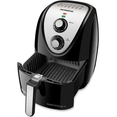 Fritadeira AIR FRYER Mondial Family 5L 1900W AFN-50 - 2037-03   PRETO/INOX   110 VOLTS