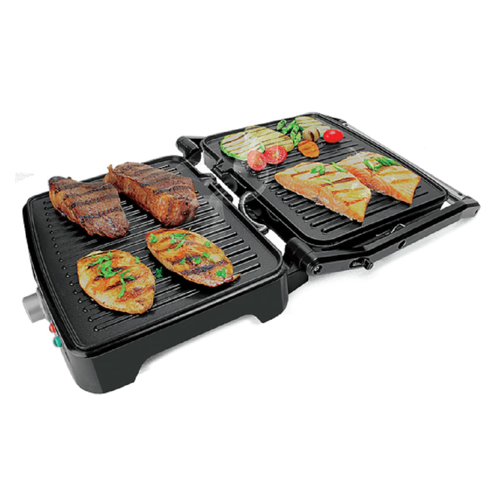 Grill Mallory Asteria Preto e Inox - 127 Volts