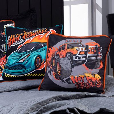Kit Cobre Leito Speed Car Dupla Face Solteiro 05 Peças