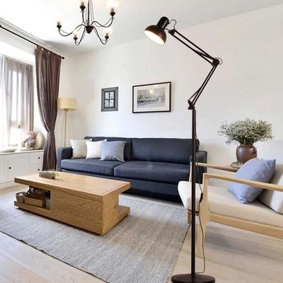 Luminaria Abjaur Articulada Chao Metal Lustre Flexivel 190cm